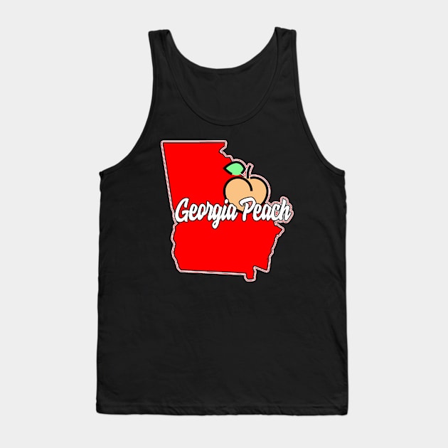 Georgia Peach Tank Top by MonkeyLogick